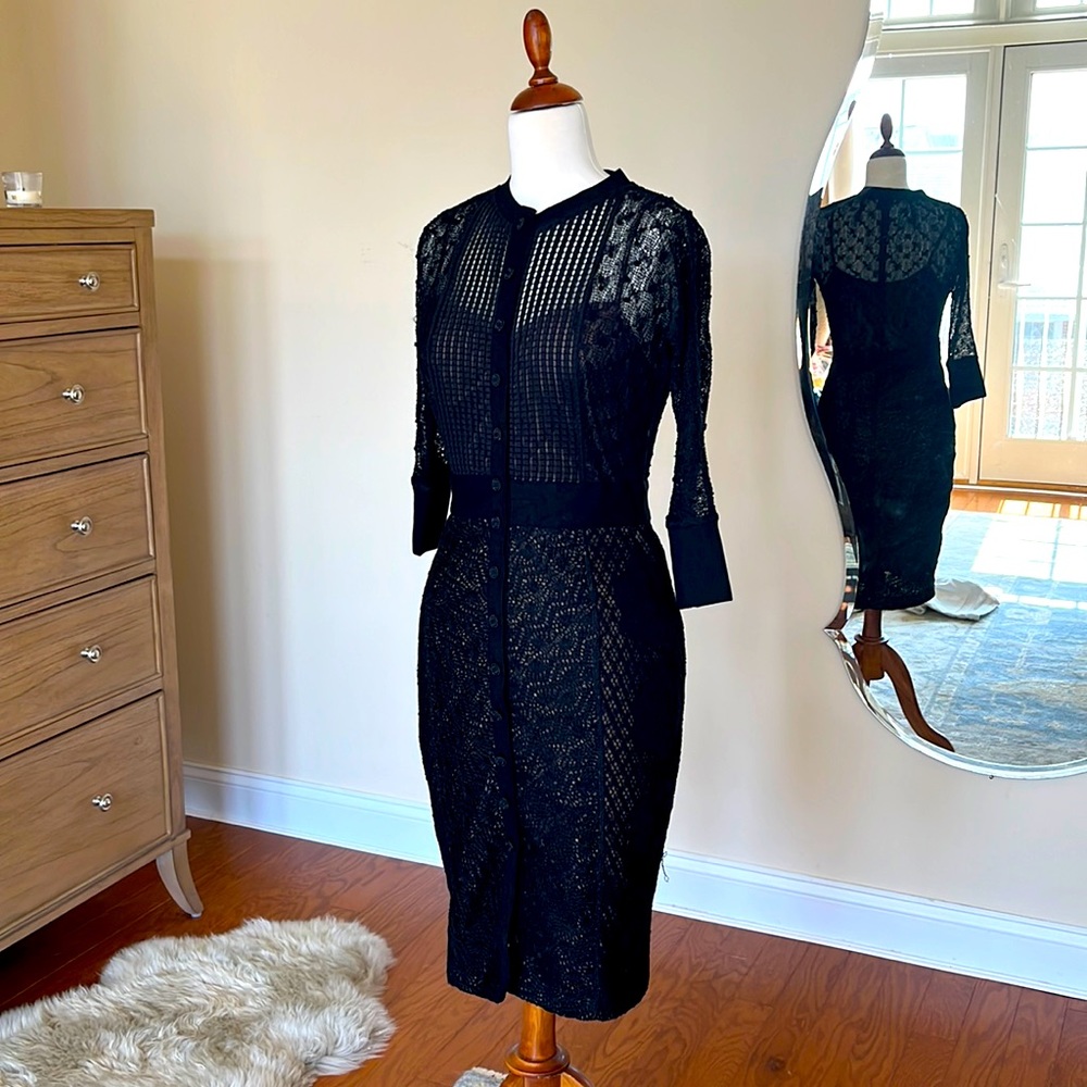 NWOT Byron Lars Anthropologie Black Dress